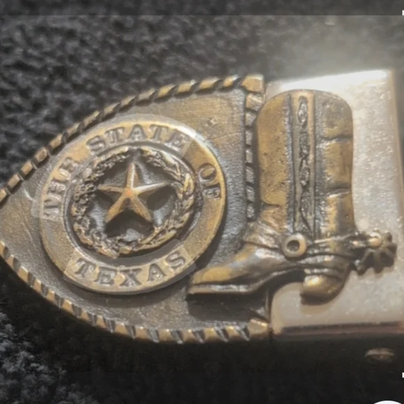 Vintage “The State of Texas” Western Belt Buckle Lone Star Cowboy Style - Picture 2 of 5
